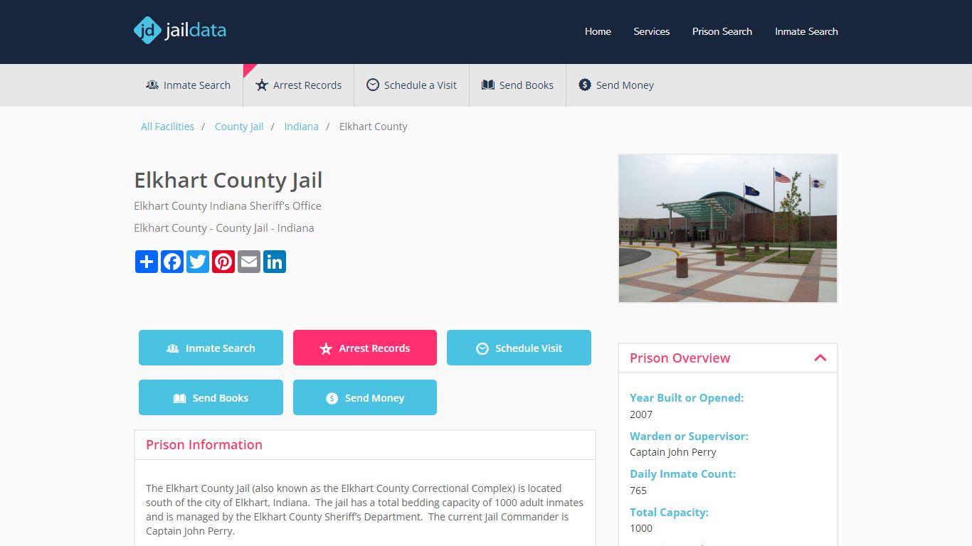 Elkhart County Jail: Mugshots, Visitation, Contact Information